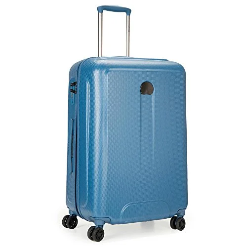 Suitcase for meal kits-four-wheel travel suitcase-Delsey Luggage Embleme 25 Inch Trolley, Blue