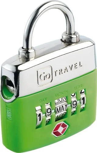 Suitcase for meal gear-compact luggage for weekend trips-Design Go Birthday Date Lock, Green, One Size