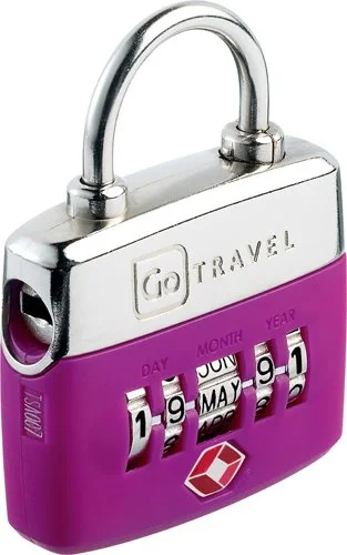 Suitcase with tiny fit-luxury spinner luggage-Design Go Birthday Date Lock, Purple, One Size