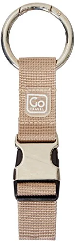 Suitcase with fast straps-durable suitcase with luggage tags-Design Go Go Travel Carry Clip Beige, Brown, One Size