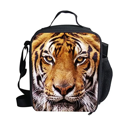 Crossbody small but functional-Doginthehole Animal Printed Lunch Bag For Kids Crossbody Waterproof Thermal Case