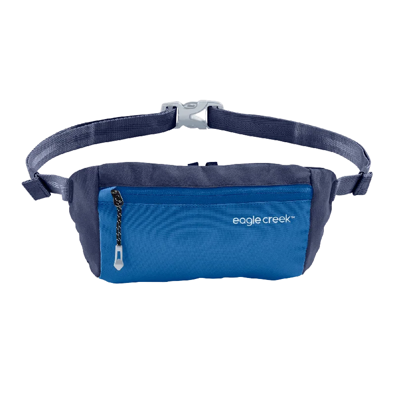 Bag for long camping trips-Eagle Creek Stash Waist Bag - Aizome Blue