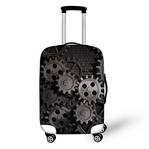 Suitcase with earthy tones-rolling hard-shell suitcase-Freewander Travel Luggage Cover Suitcase Protective Cover Apply To Normal Trunk