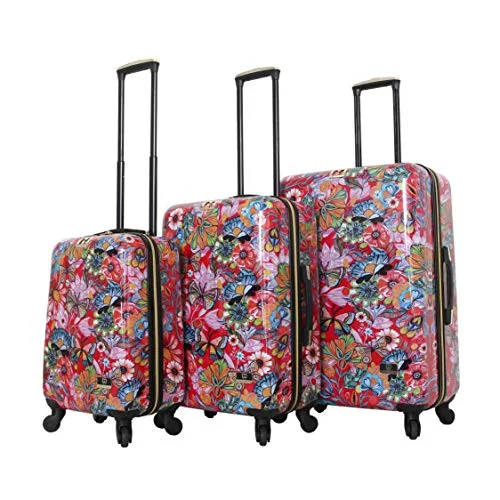 Suitcase for swimwear-durable carry-on luggage-HALINA Car Pintos Intenso 3 Piece Set Luggage, Multicolor