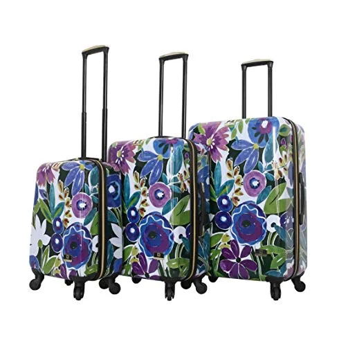 Suitcase with bold seams-travel suitcase for family-HALINA Collier Campbell Grandiflora 3 Piece Set Luggage, Multicolor