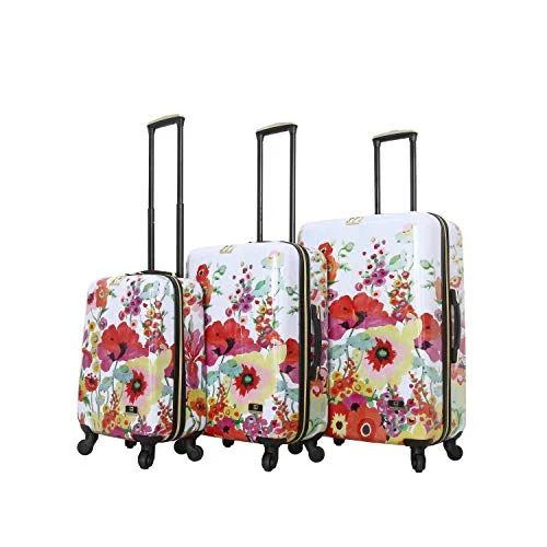 Suitcase for long journeys-suitcase with wheels for easy movement-HALINA Collier Campbell Secret Garden 3 Piece Set Luggage, Multicolor