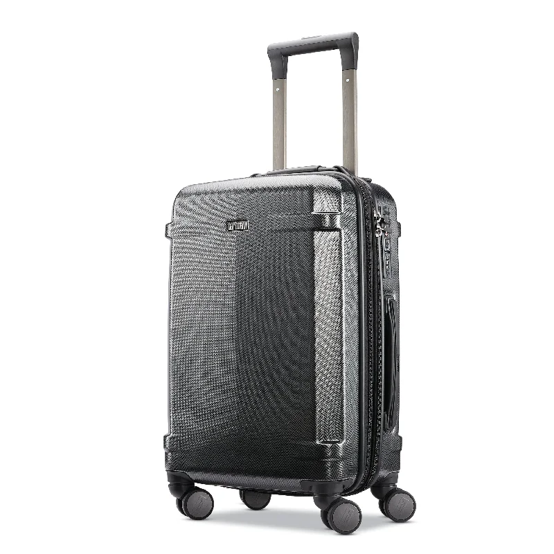 Suitcase with gloss texture-business travel suitcase with divider-Hartmann Century Deluxe 20" Carry On Hardside Exp Spinner