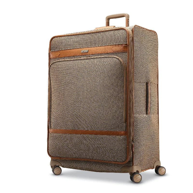 Suitcase for city kits-suitcase for easy travel packing-Hartmann Herringbone Deluxe Extended Exp Journey Spinner