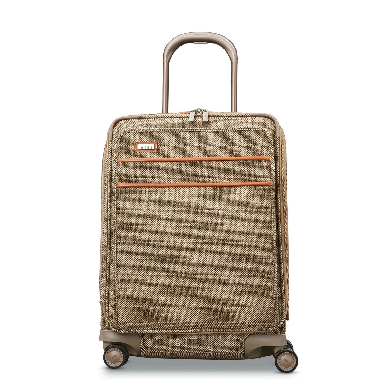 Suitcase with packable design-best suitcase for family vacation-Hartmann Tweed Legend Domestic Carry On Expandable Spinner