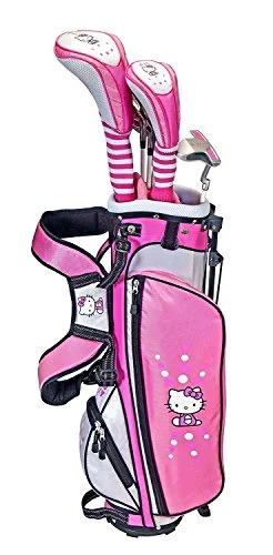 Suitcase for camping needs-colorful travel luggage-Hello Kitty Golf Junior Set (9-12)