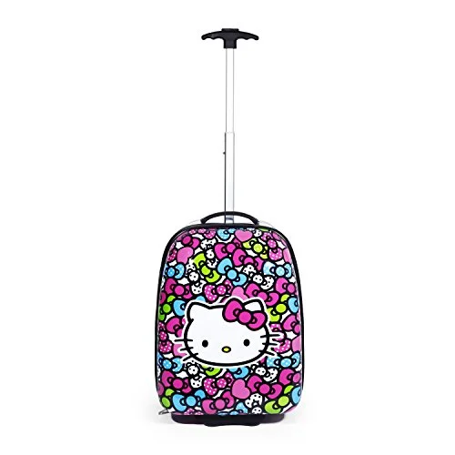 Suitcase for family needs-suitcase for holiday trip-Hello Kitty Rainbow Bows Hard Abs Pilot Case Luggage