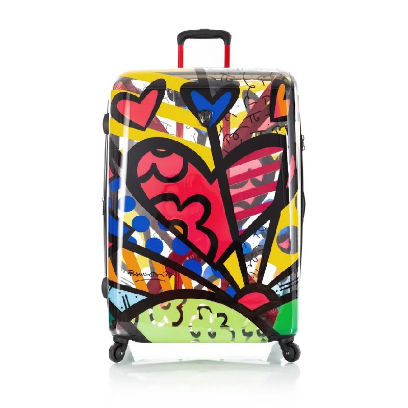 Suitcase for travel essentials-kids suitcase with cartoon-Heys Britto A New Day 30" Spinner Luggage Transparent