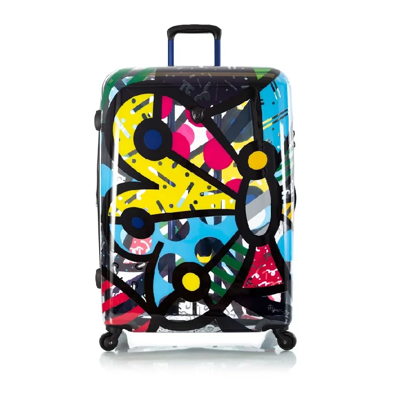 Suitcase for pet supplies-suitcase for frequent flyer-Heys Britto Butterfly Transparent 30" Spinner Luggage