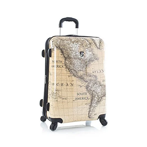 Suitcase with vintage vibe-eco travel suitcase-Heys Classical World 26 Inches, Sepia