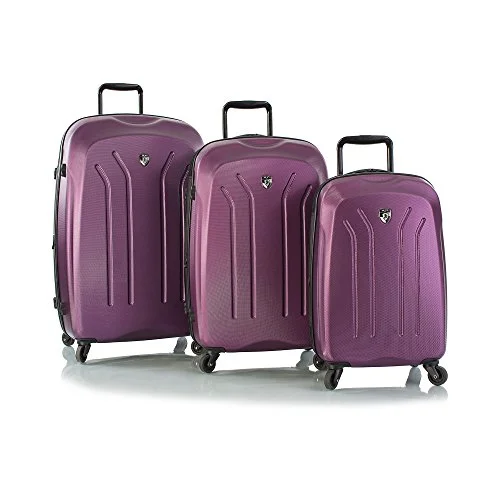 Suitcase for sports equipment-personalized suitcase-Heys Lightweight Pro 3 Piece Set, Purple