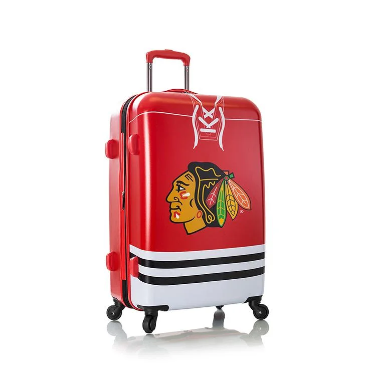 Suitcase with compact design-suitcase for business traveler-Heys NHL 26" Chicago Blackhawks Spinner Luggage