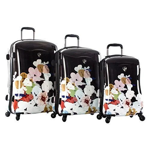 Suitcase with elastic straps-deluxe suitcase-Heys Primavera Fashion Spinner 3pc. Set