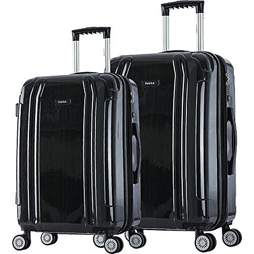 Suitcase with chic design-smart luggage suitcase for professionals-Inusa Southworld 23" & 27" 2-Piece Hardside Spinner Luggage Set