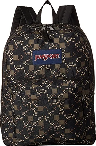 Suitcase with secure flap-high-end suitcase-Jansport Unisex Superbreak Green Machine Multi One Size