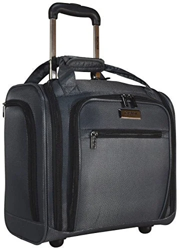 Suitcase with tough wheels-best small suitcase for travel-Kenneth Cole Reaction Excursion Wheeled Underseat Carry On Bag (Charcoal)