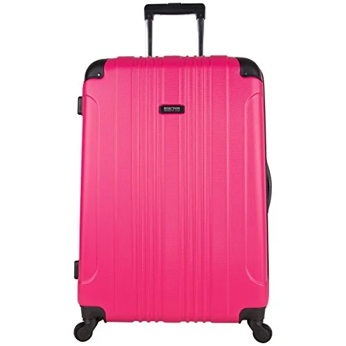 Suitcase with woven texture-suitcase for long business trips-Kenneth Cole Reaction Out Of Bounds 28 Inch 4-Wheel Upright Luggage, Magenta, One Size