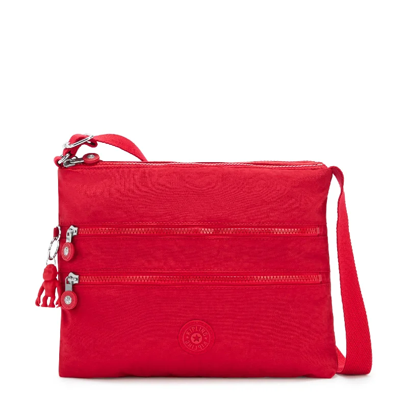 Crossbody for formal events-Kipling Alvar Crossbody Bag - Red Rouge