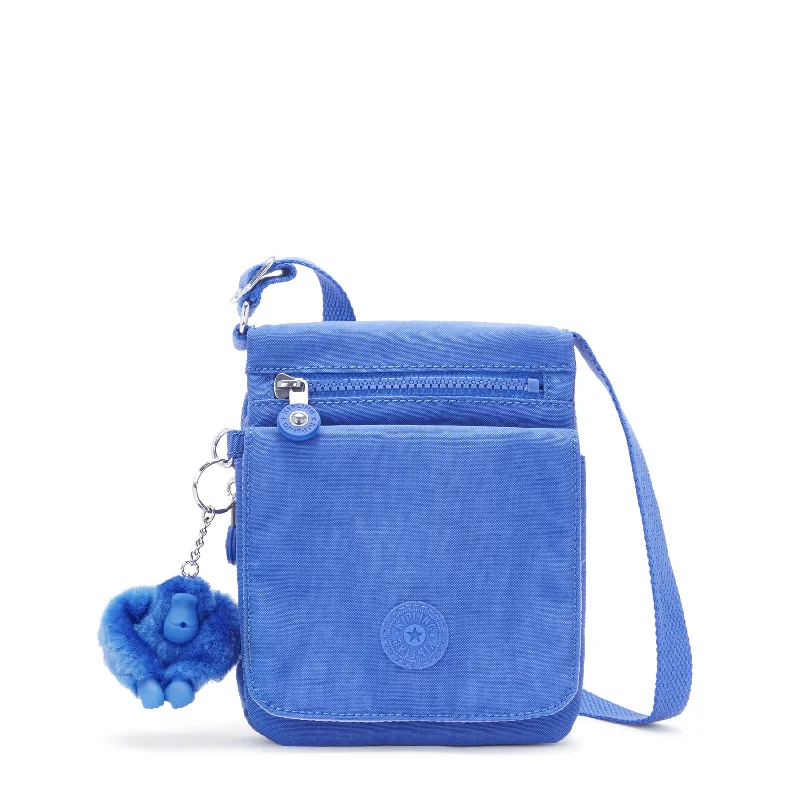 Crossbody bag with compartments-Kipling New Eldorado Crossbody Bag - Havana Blue