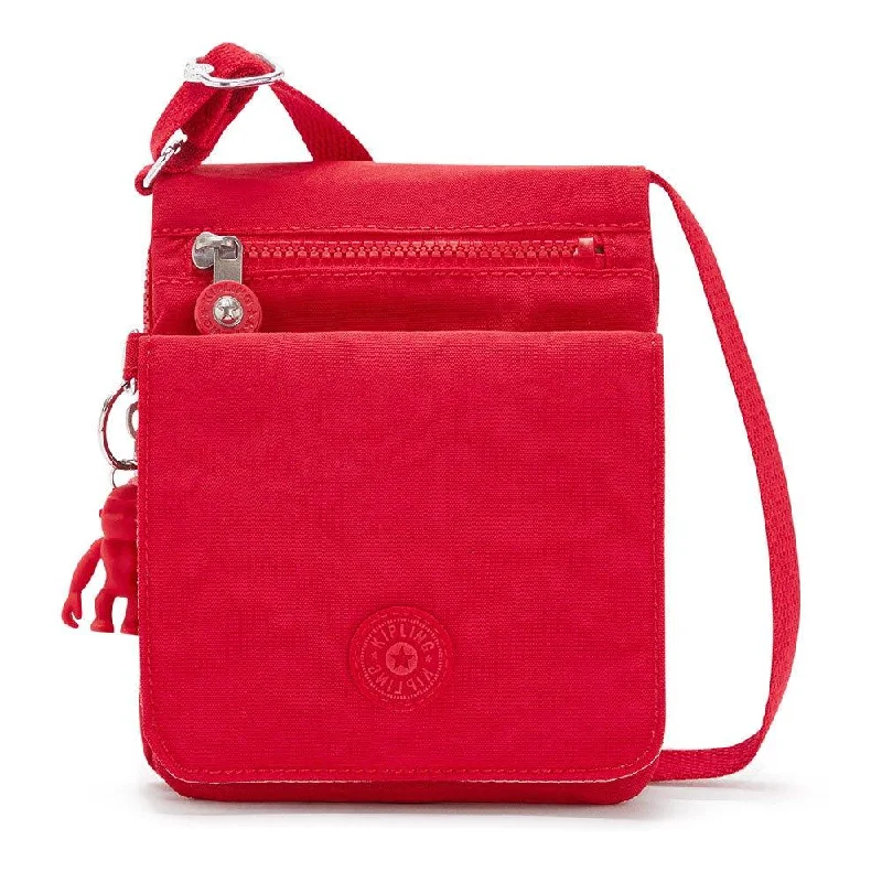 Crossbody stylish handbag-Kipling New Eldorado Crossbody Bag - Red Rouge