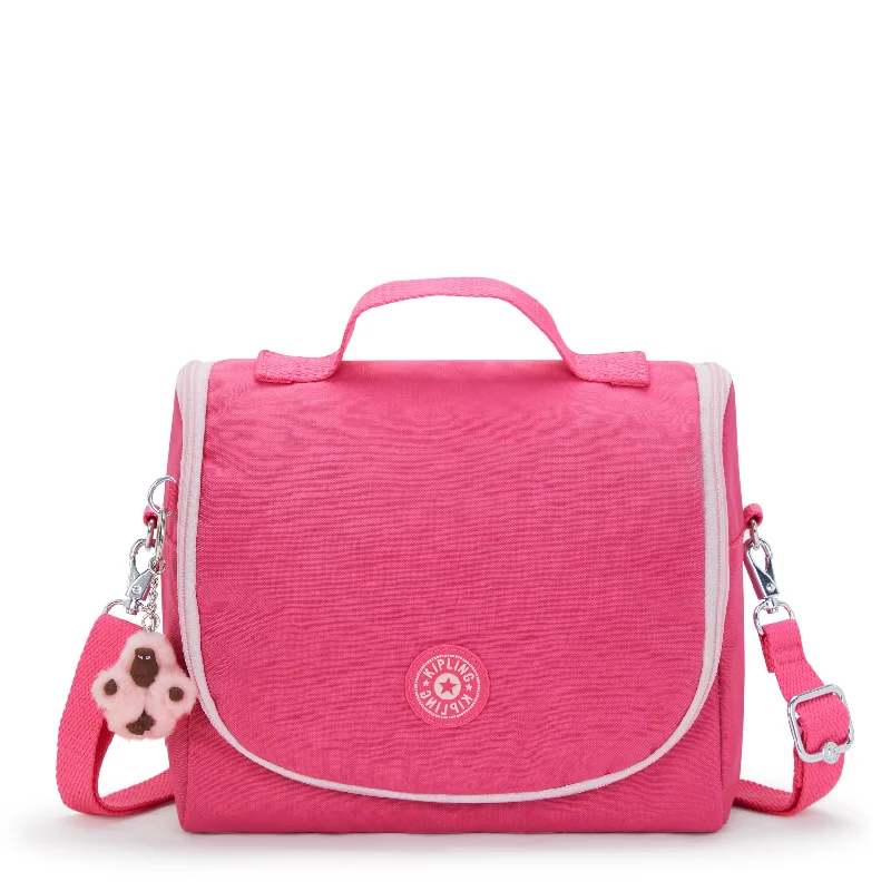 Bag with lightweight frame-Kipling New Kichirou Lunch Bag - Happy Pink C