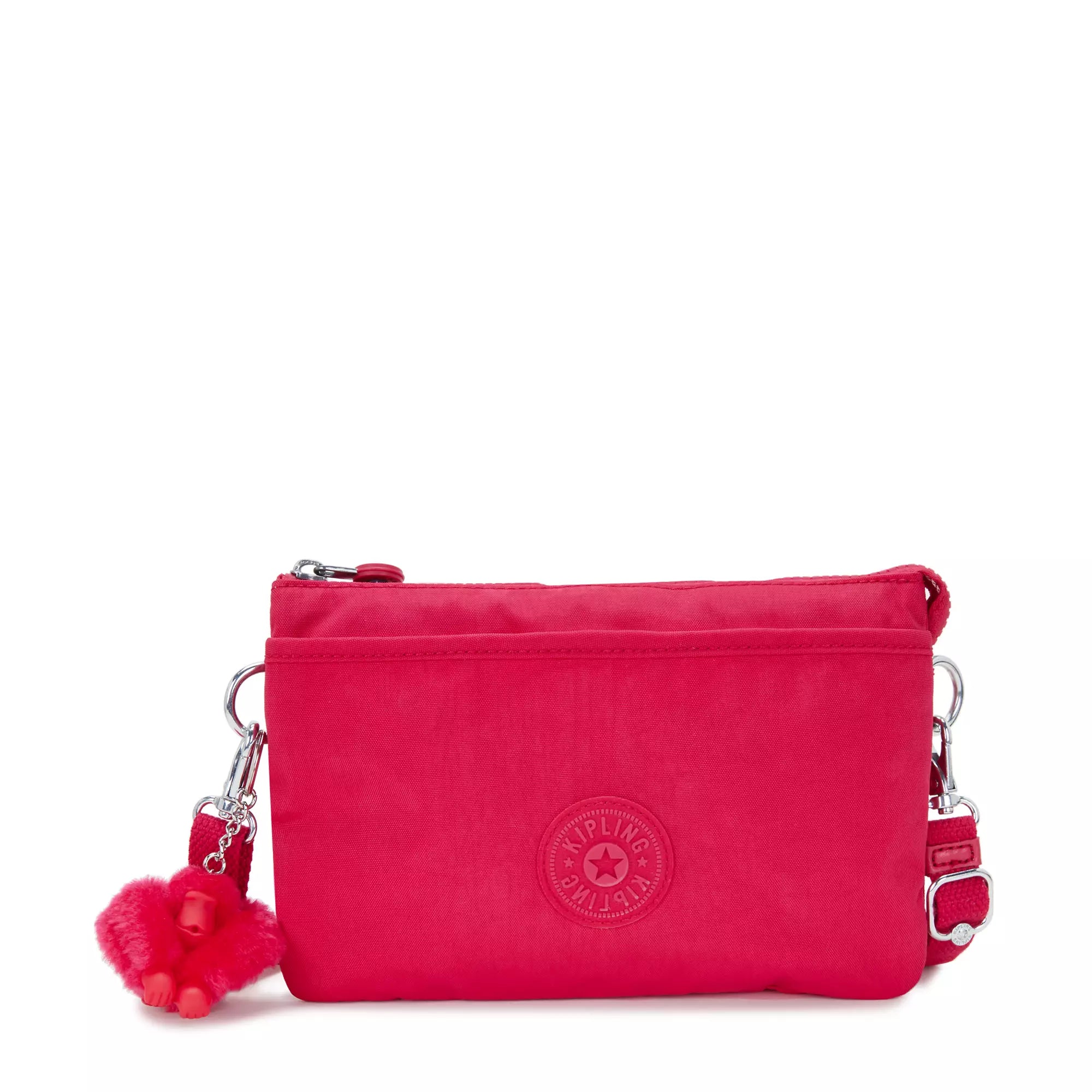 Crossbody with textured fabric-Kipling Riri Crossbody Bag - Confetti Pink