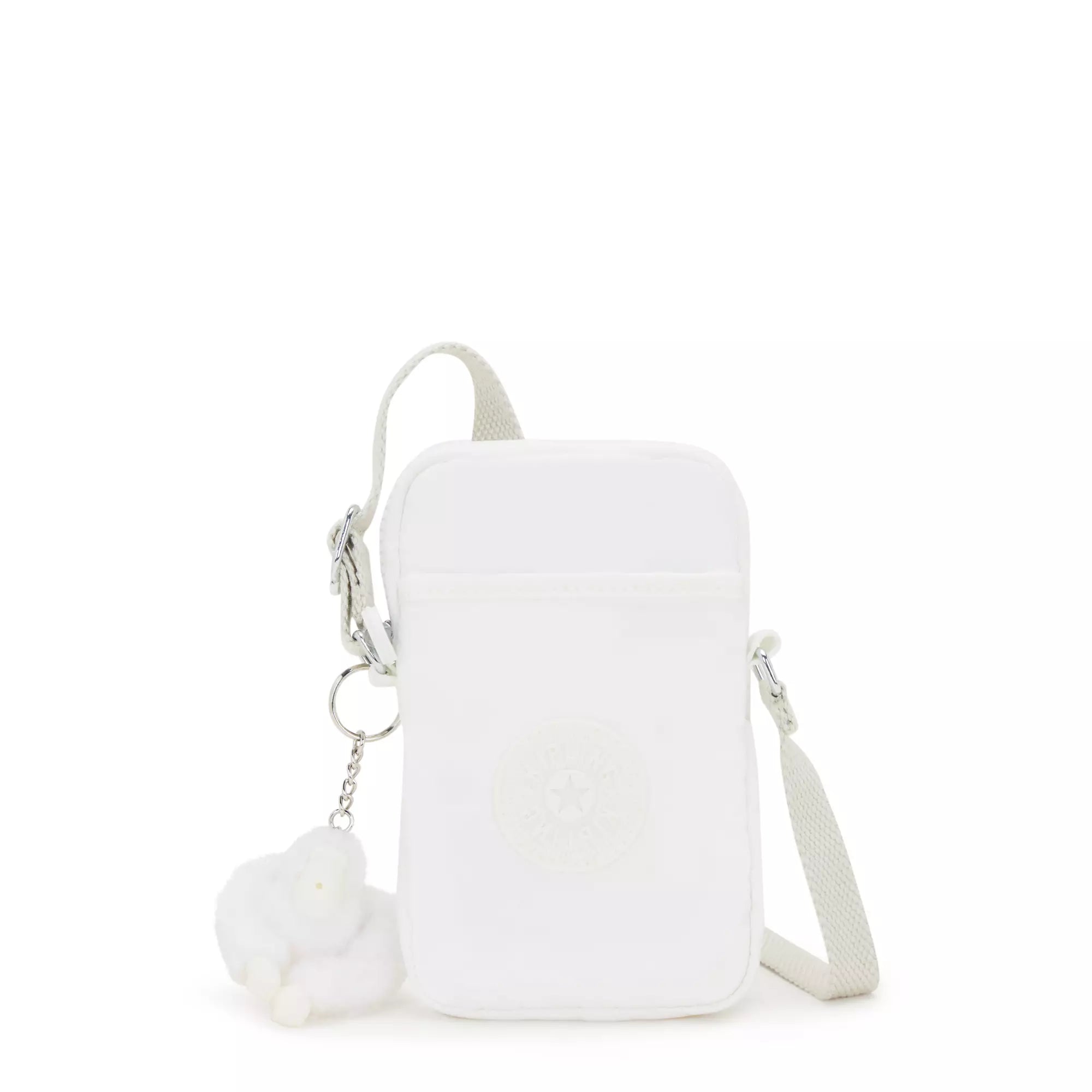 Crossbody with easy closure-Kipling Tally Crossbody Phone Bag - Pure Alabaster