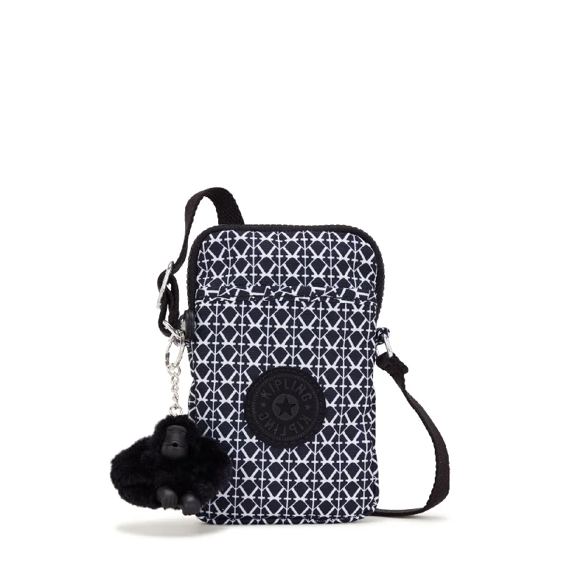 Crossbody practical bag-Kipling Tally Printed Crossbody Phone Bag - Signature Print