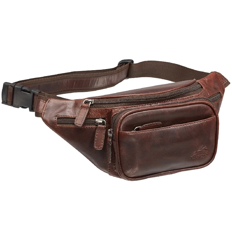 Bag with shoe pocket-Mancini BUFFALO Classic Waist Bag