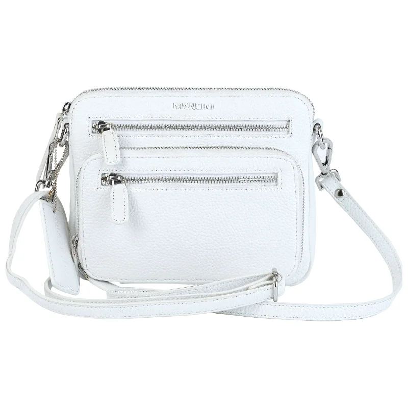 Crossbody stylish purse-Mancini Pebbled Valerie Small Crossbody Bag