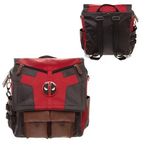 Crossbody trendy day purse-Marvel Deadpool Costume Inspired Utility Bag Crossbody Messenger Laptop Case