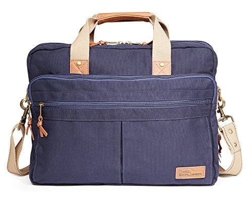 Suitcase with box design-compact suitcase with durable wheels-National Geographic Cape Town Double Gusset Brief, Navy, One Size