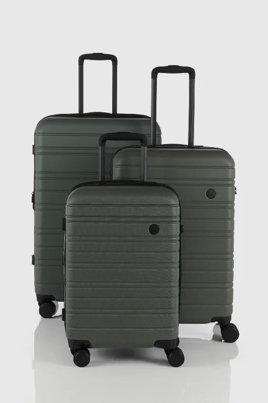 Suitcase for extended journeys-suitcase with spinner wheels-Stori 3pc Suitcase Set