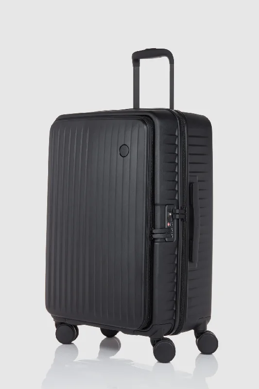 Suitcase for airport use-suitcase for road trip-Venture Dual Open 65cm Suitcase