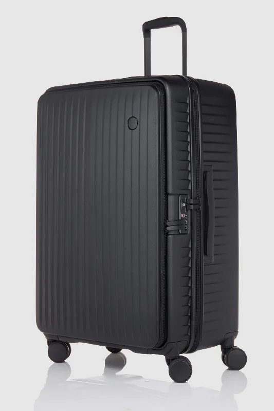 Suitcase with breathable pockets-suitcase with built-in scale-Venture Dual Open 75cm Suitcase