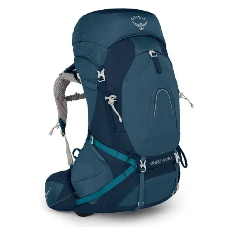 Backpack for daily travel-backpack for family road trips-Osprey Aura AG 50 Backpack with Raincover - Medium - Women's Backpacking