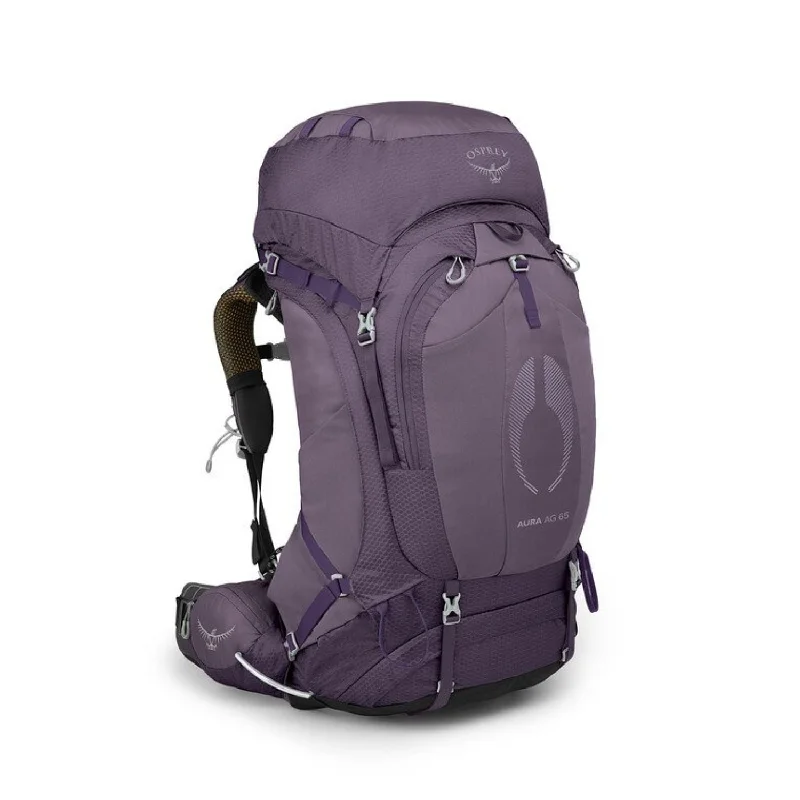 Backpack with durable zippers-backpack with comfortable shoulder straps-Osprey Aura AG 65 Backpack - M/L - Women's Backpacking