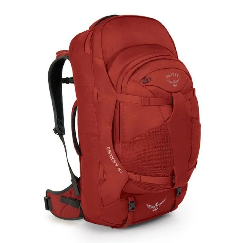 Backpack with breathable straps-hiking backpack with hydration pack included-Osprey Farpoint Travel Pack 55 Backpack - Medium/Large - Men's Travel - Trekking