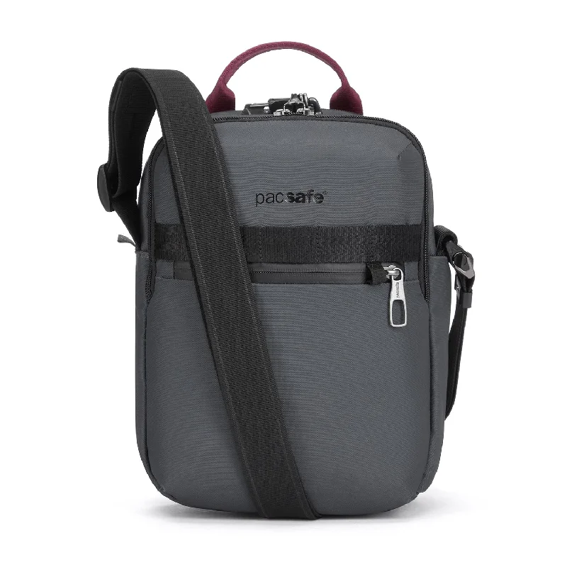 Crossbody for active men-Pacsafe X Vertical Recycled Crossbody Bag