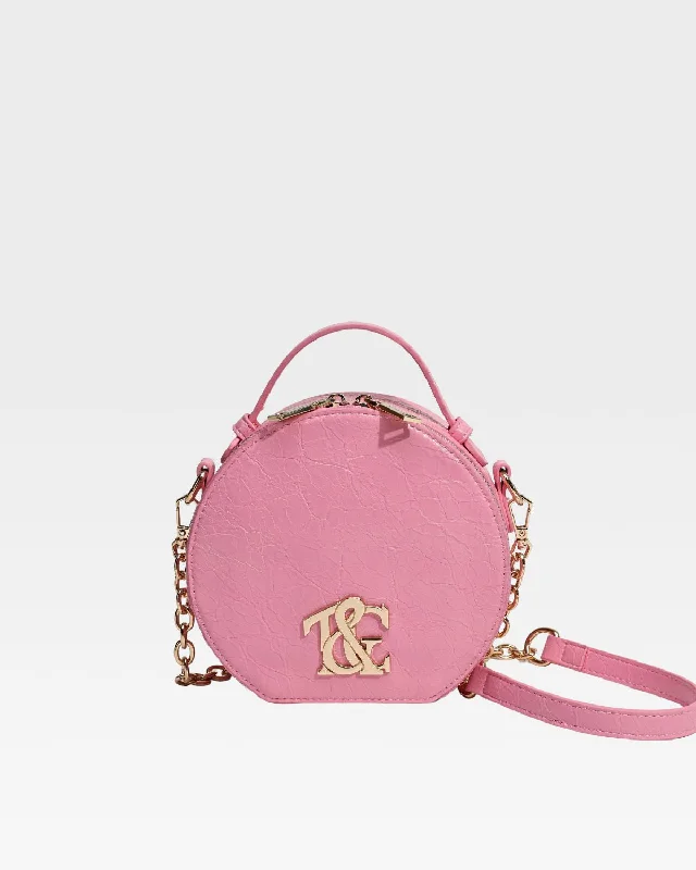 Crossbody adjustable chic bag-Mini Crossbody Bag in Pink