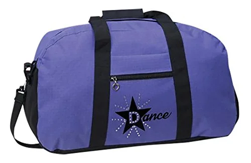 Suitcase for yoga equipment-travel suitcase with built-in charger-Purple Star Dance Bag