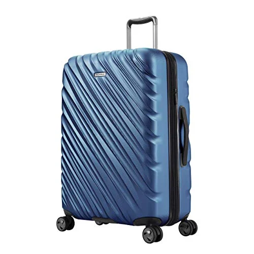 Suitcase with side wheels-hard-shell cabin luggage-Ricardo Beverly Hills Mojave Hardside (Twilight Blue, 26 in H x 18 in W x 12 in D)