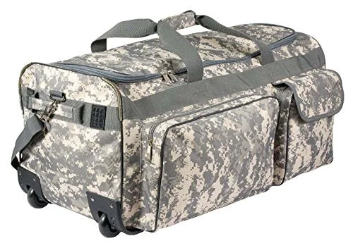 Suitcase for fishing needs-hard-shell cabin luggage-Rothco Military Expedition Wheeled Bag, 30'', Acu