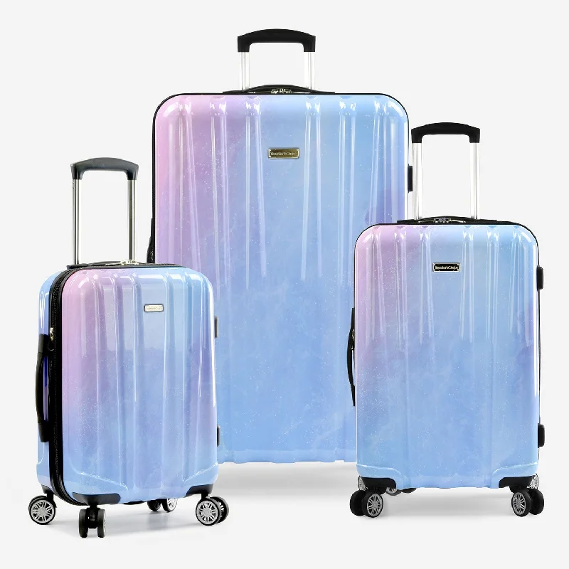 Suitcase with polished look-travel suitcase with handles-Ruma II 3-Piece Luggage Set