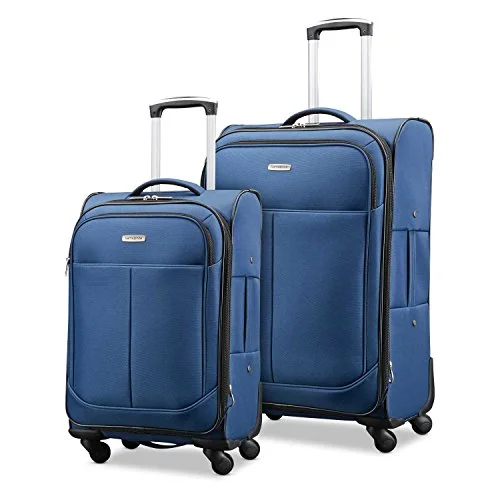 Suitcase for picnic needs-luxury luggage suitcase with compartments-Samsonite Advance Xlt Lightweight 2 Piece Softside Set (21"/29"), Navy, Exclusive To Amazon