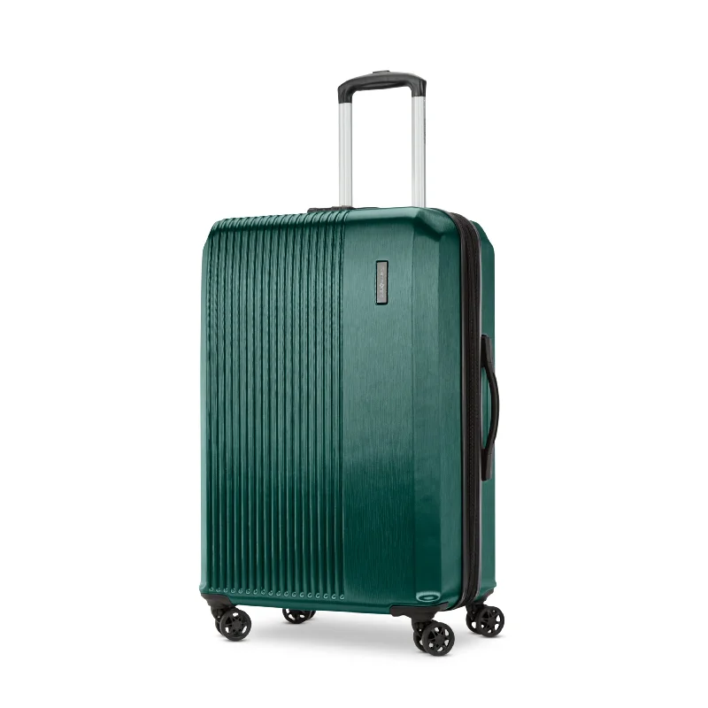 Suitcase with reflective trim-affordable hard shell suitcase-Samsonite Alliance SE Medium Spinner